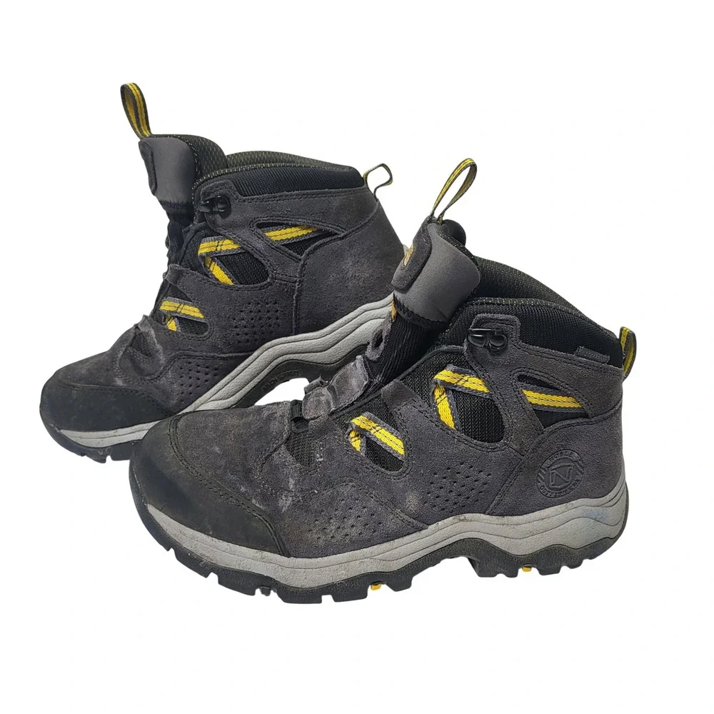 Noble Outfitters Mens All-Around Waterproof Hiking Boots Gray Yellow 9.5 R*